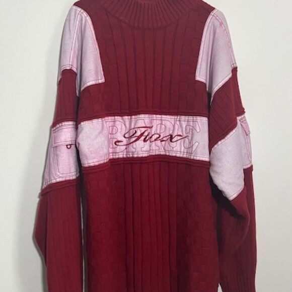Platinum Life Red Bare Fox Sweater 3XL - Picture 2 of 15